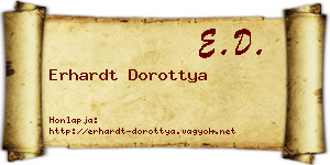 Erhardt Dorottya névjegykártya