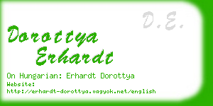 dorottya erhardt business card